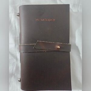 Brown Leather Travel Journal. Brand New